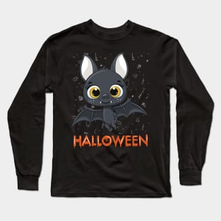 Trick or treat Funny cute bat Halloween cute scary little bat Long Sleeve T-Shirt